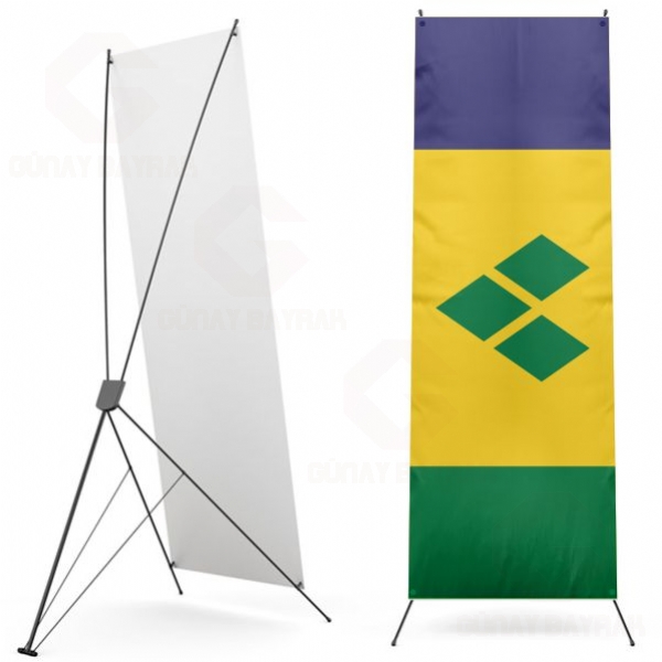 Saint Vincent ve Grenadinler Dijital Bask X Banner