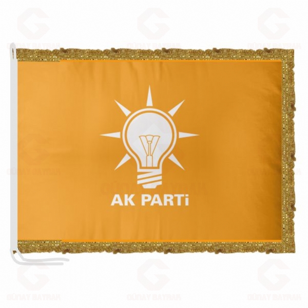 Sar� Ak Parti Saten Makam Bayra��