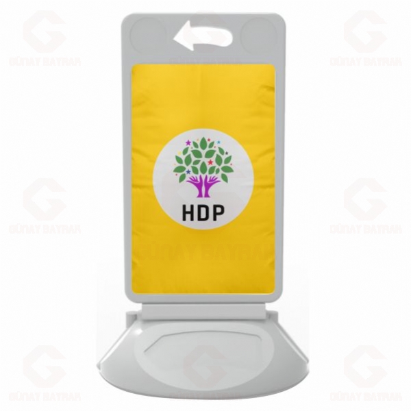 Sar� HDP Halklar�n Demokratik Partisi Plastik Reklam Dubas�