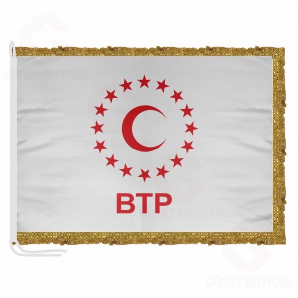 Saten BTP Bamsz Trkiye Partisi Makam Bayra
