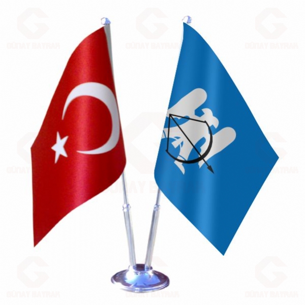 Sel�uklu Devleti 2 li Masa Bayraklar�