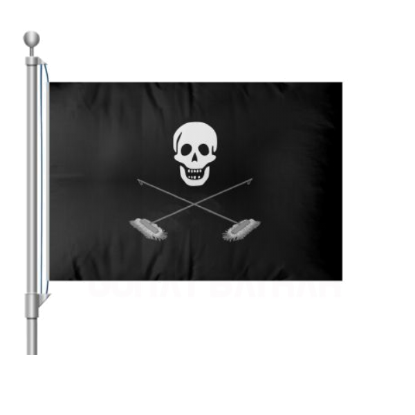Skull And Crossmops Bayrağı