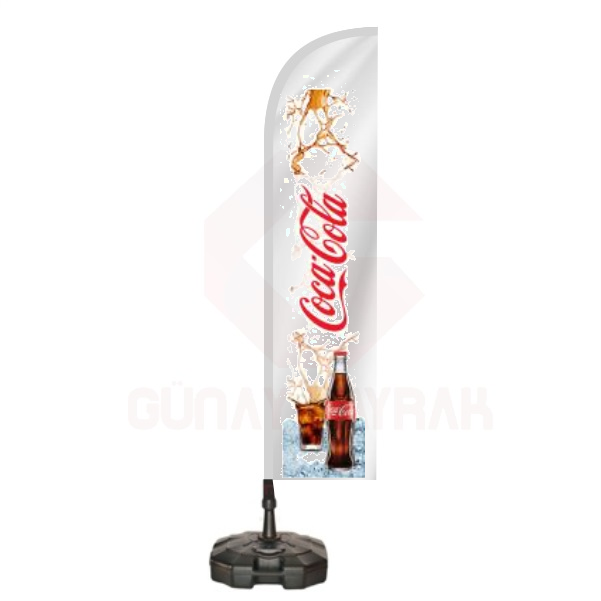 Soğuk içiniz Coca Cola Plaj Bayrağı