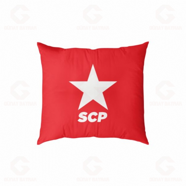 Sosyalist Cumhuriyet Partisi Dijital Bask�l� Yast�k K�l�f�