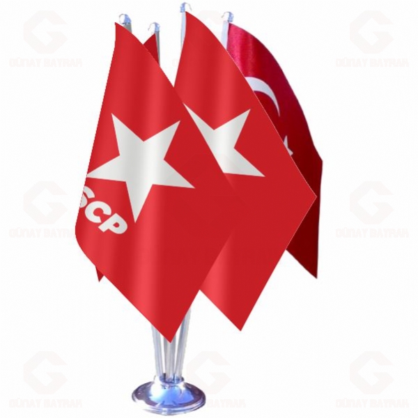 Sosyalist Cumhuriyet Partisi D�rtl� Masa Bayra��