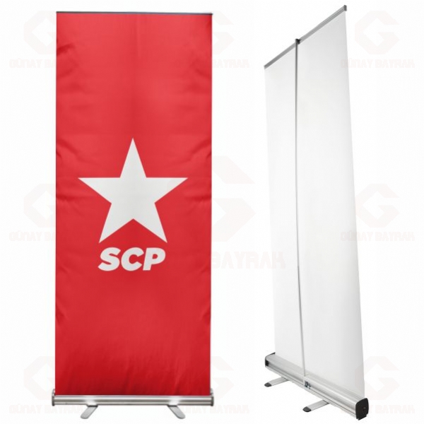 Sosyalist Cumhuriyet Partisi Roll Up Banner