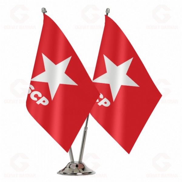 Sosyalist Cumhuriyet Partisi ikili Masa Bayra��