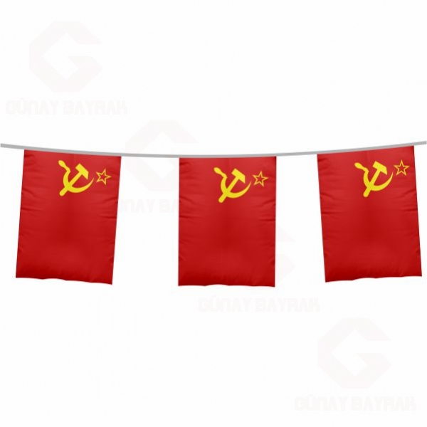 Sovyetler Birlii pe Dizili Kare Bayraklar