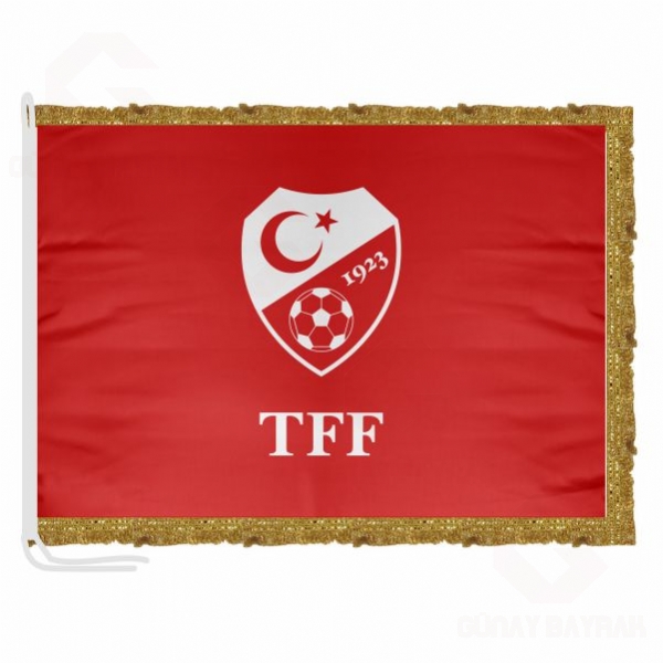TFF T�rkiye Futbol Federasyonu Saten Makam Bayra��