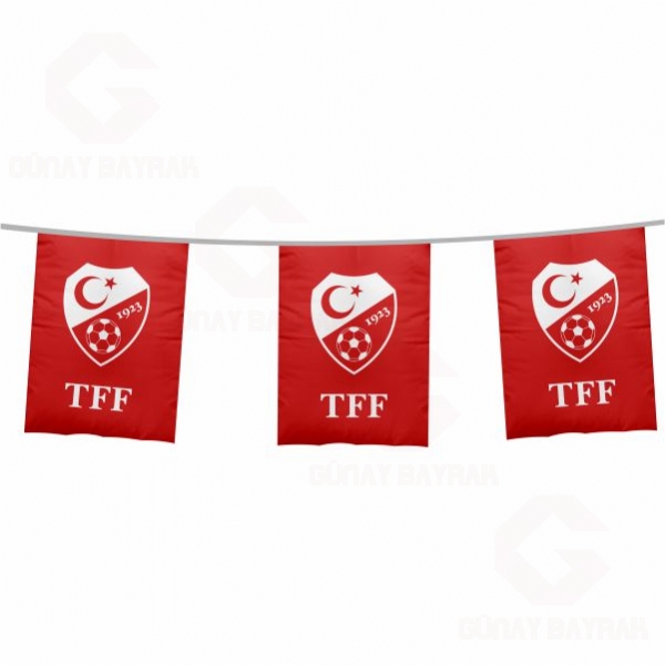 TFF T�rkiye Futbol Federasyonu �pe Dizili Kare Bayraklar