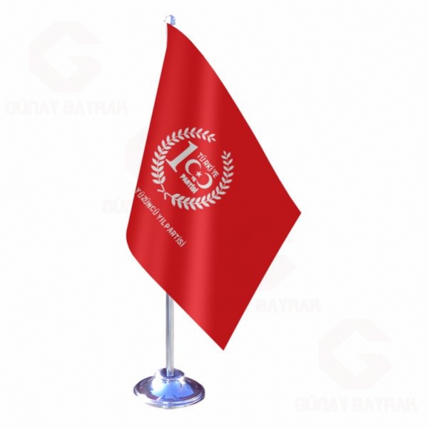 TYP T�rkiye Y�z�nc� Y�l Partisi Tekli Masa Bayra��