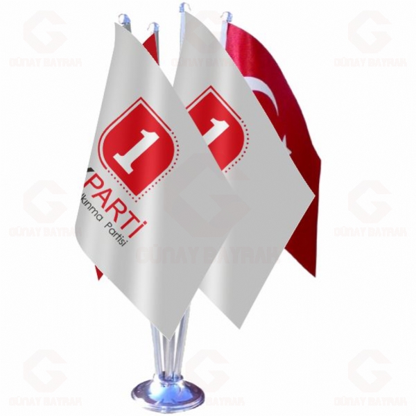 Teknoloji Kalk�nma Partisi D�rtl� Masa Bayra��