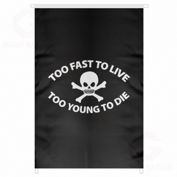 Too Fast To Live Too Young To Die 1972 Tapestry Bina Boyu Byk Bayrak