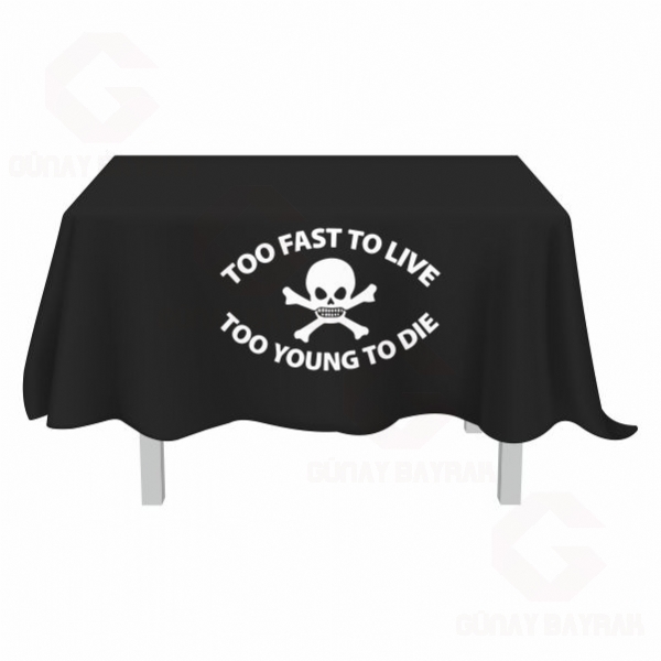 Too Fast To Live Too Young To Die 1972 Tapestry Masa �rt�s� Modelleri