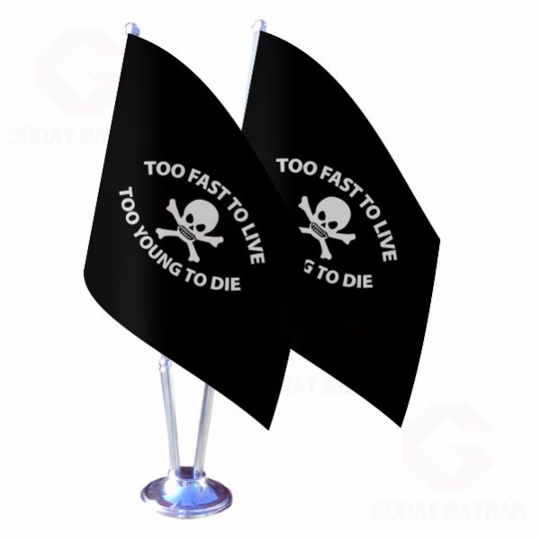 Too Fast To Live Too Young To Die 1972 Tapestry ikili Masa Bayra��