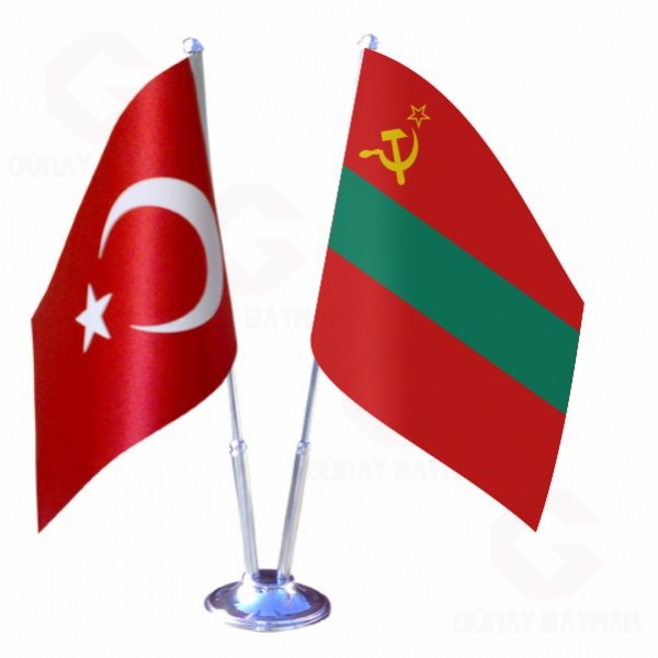 Transdinyester 2 li Masa Bayraklar�