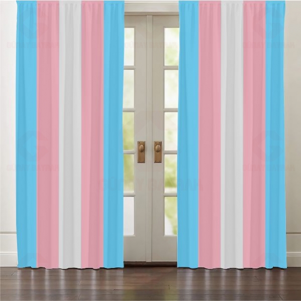 Transgender Pride Perde Perdeler