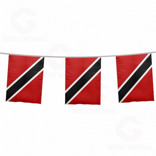 Trinidad ve Tobago pe Dizili Kare Bayraklar