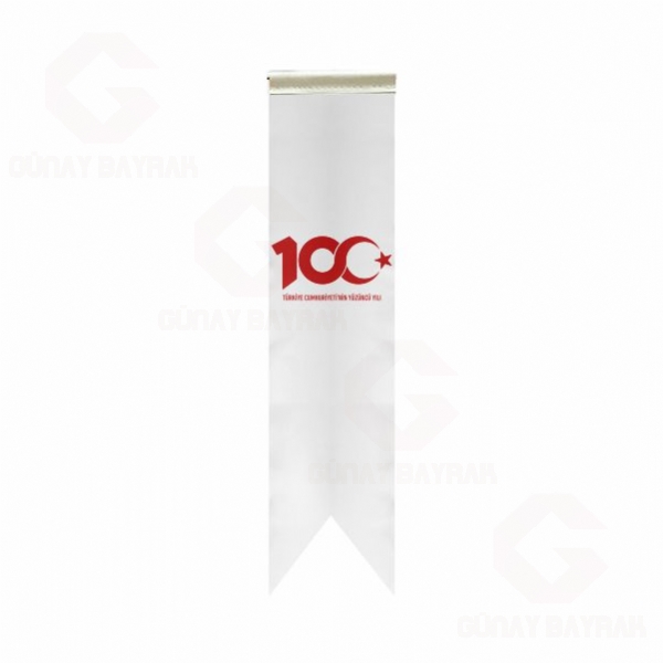 T�rkiye Cumhuriyetinin 100.Y�l� L Masa Bayraklar�