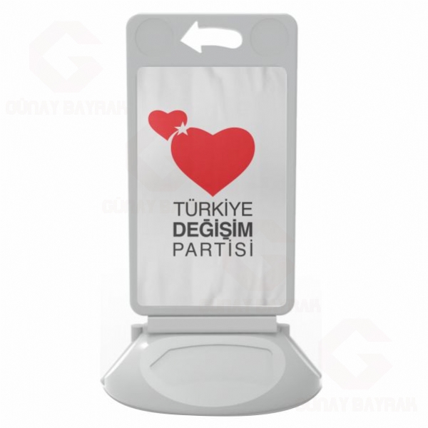 Trkiye Deiim Partisi Plastik Reklam Dubas