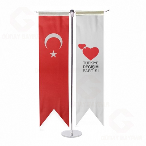 T�rkiye De�i�im Partisi T Masa Bayra��