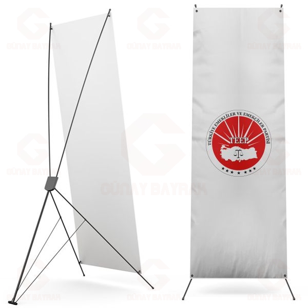 T�rkiye Emekliler ve Emek�iler Partisi Dijital Bask� X Banner