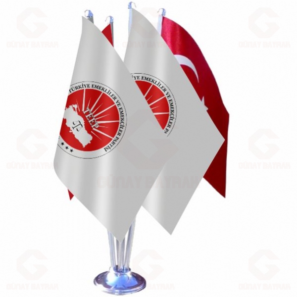 T�rkiye Emekliler ve Emek�iler Partisi D�rtl� Masa Bayra��