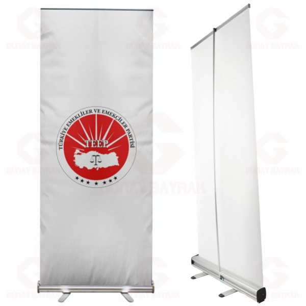 T�rkiye Emekliler ve Emek�iler Partisi Roll Up Banner