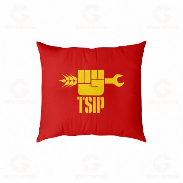 T�rkiye Sosyalist ���i Partisi Dijital Bask�l� Yast�k K�l�f�