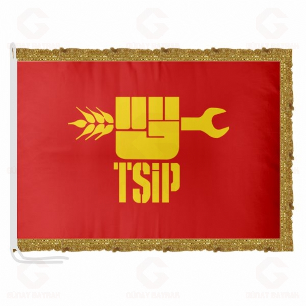 T�rkiye Sosyalist ���i Partisi Saten Makam Bayra��