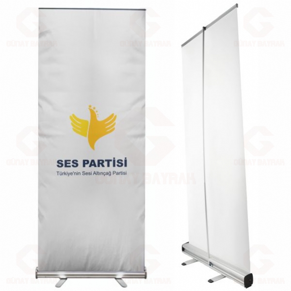T�rkiye nin Sesi Alt�n�a� Partisi Roll Up Banner