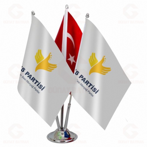 T�rkiye nin Sesi Alt�n�a� Partisi ��l� Masa Bayra��