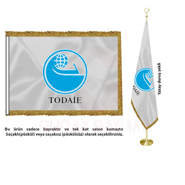 Türkiye ve Orta Doğu Amme İdaresi Enstitüsü Saten Makam Bayrağı