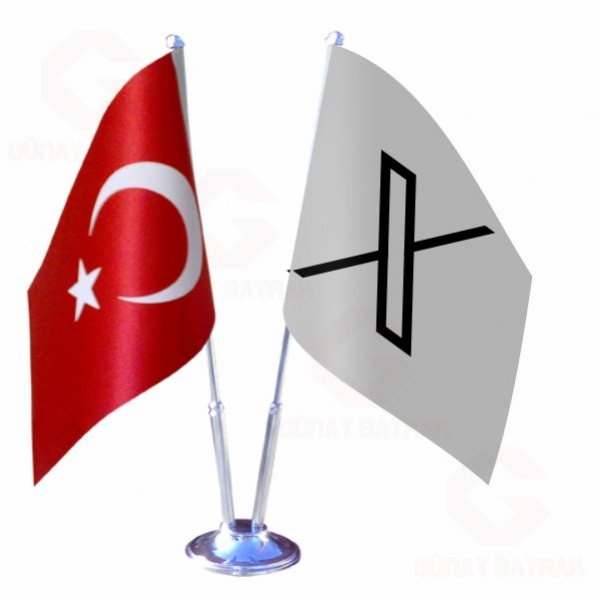 Twitter 2 li Masa Bayraklar�