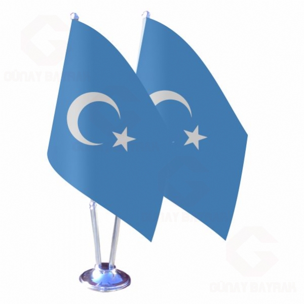 Uygur T�rkleri ikili Masa Bayra��