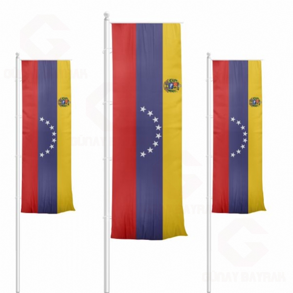 Venezuela Dikey ekilen Bayraklar