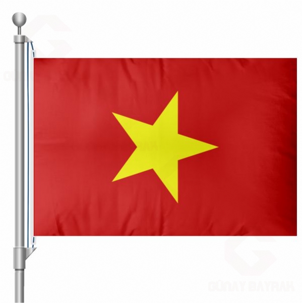 Vietnam Bayra Vietnam Flamas