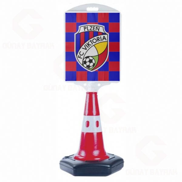 Viktoria Plzen FK Orta Boy Yol Reklam Duba
