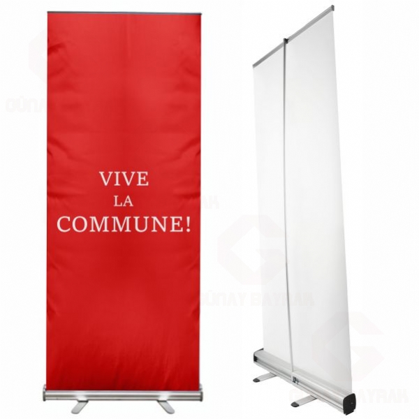 Vive la Commune Roll Up Banner