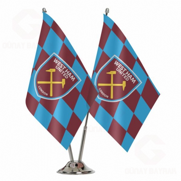 West Ham United FC ikili Masa Bayra��