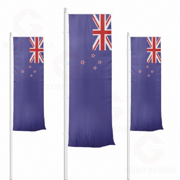 Yeni Zelanda Dikey ekilen Bayraklar