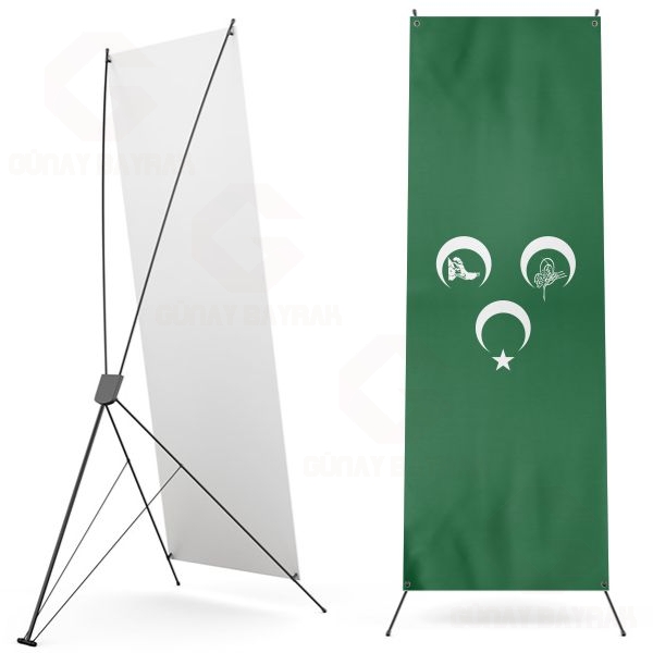 Ye�il 3 Hilal Osmanl� Kurt Dijital Bask� X Banner