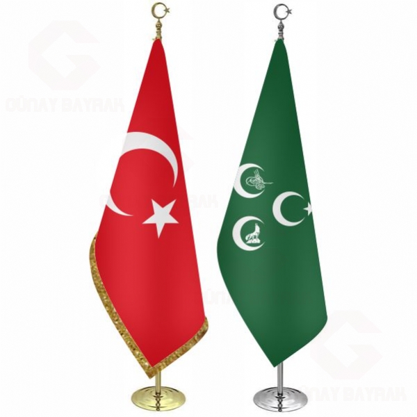 Ye�il 3 Hilal Osmanl� Kurt Makam Bayra��