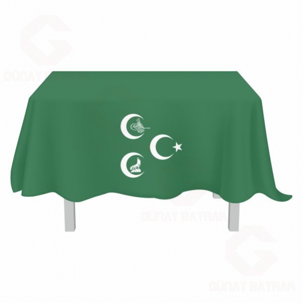 Ye�il 3 Hilal Osmanl� Kurt Masa �rt�s� Modelleri