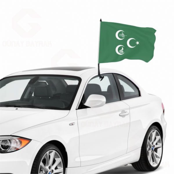 Ye�il 3 Hilal Osmanl� Kurt �zel Ara� Konvoy Bayra��