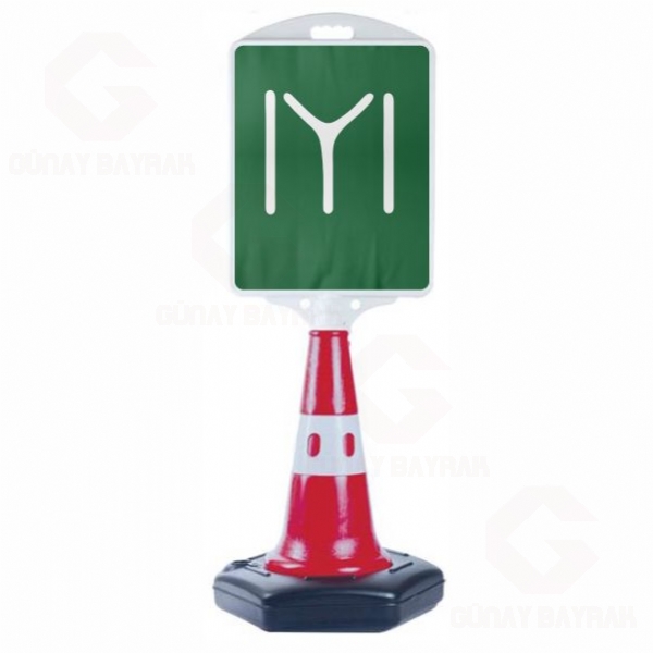 Ye�il Kay� Boyu Orta Boy Yol Reklam Duba