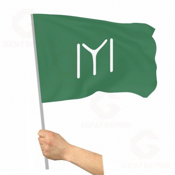 Ye�il Kay� Boyu Sopal� Bayrak