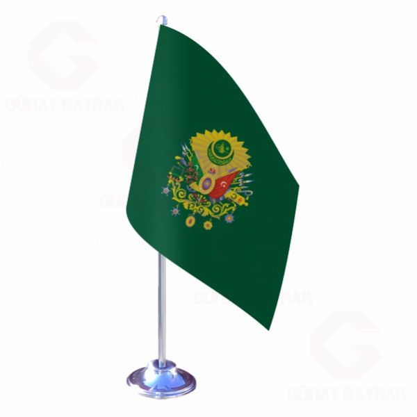 Ye�il Osmanl� Armas� Tekli Masa Bayra��