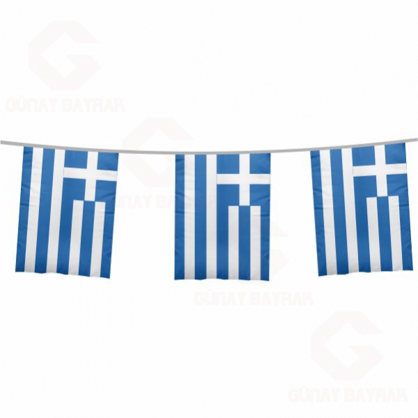 Yunanistan pe Dizili Kare Bayraklar