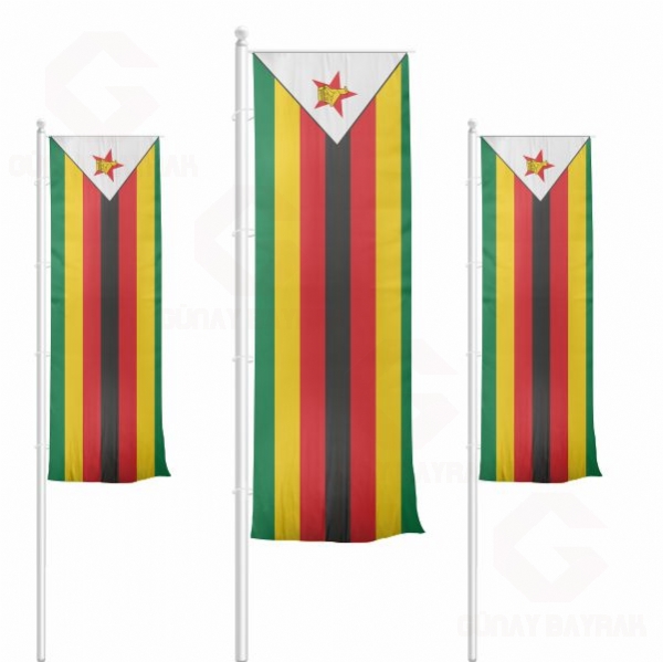 Zimbabve Dikey ekilen Bayraklar